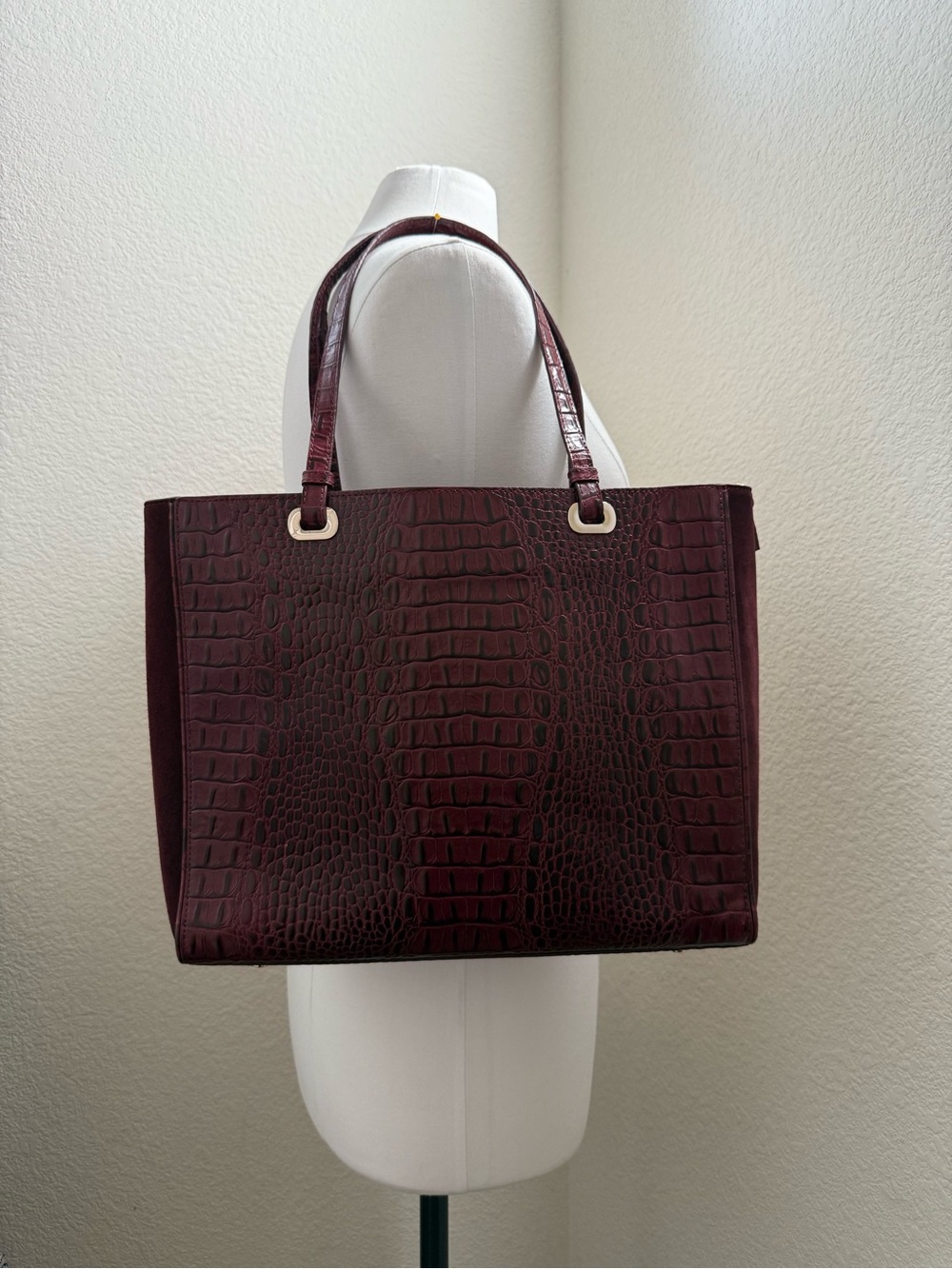 White House Black Market Leather Tote